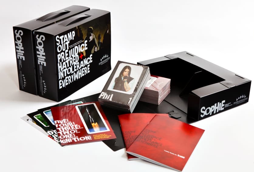 The Foundation’s education resources: branded boxes, cards, posters and booklets